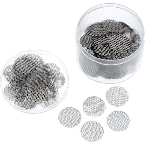 150 stk. rørformet filter rustfrit stål rygeskærm 15 mm rørformet filter med opbevaringsboks