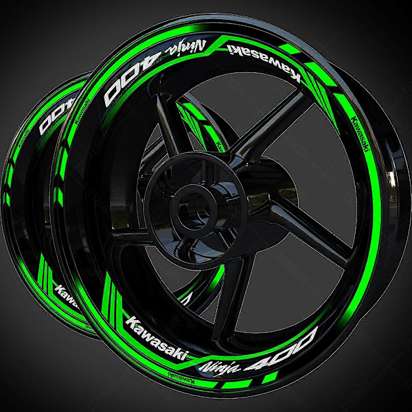 För Kawasaki Ninja 400 Hjul Dekal Fälg Logo Kit 2022 2023 2021 2020 1