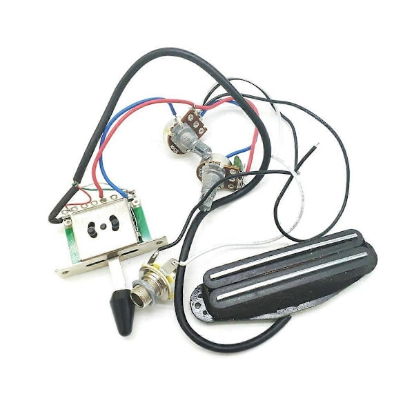 Ferdigkoblet Gitar Ledningsnett med Dobbel Hot Rail for ST SQ Elektrisk Gitar Erstatning for TL SQ3