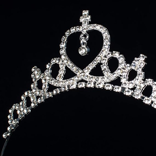 Jenteprinsesse krystalltiara krone for bursdagsfest