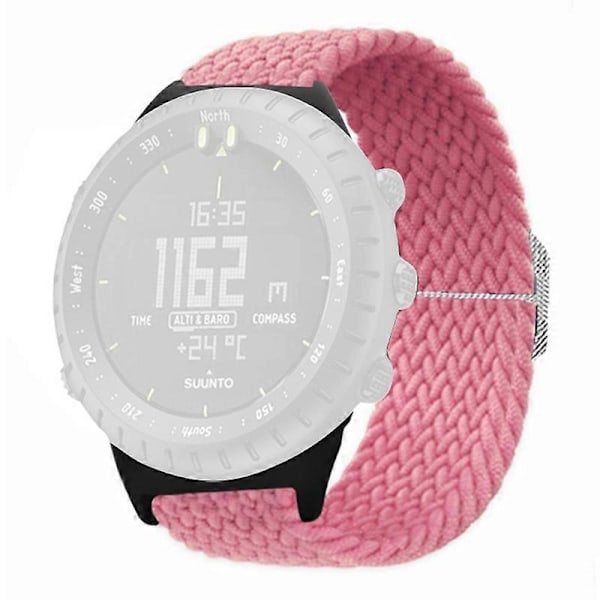 Elastiskt armband i nylon för Suunto Core-klocka, 22 mm, mjukt och flätad Style D