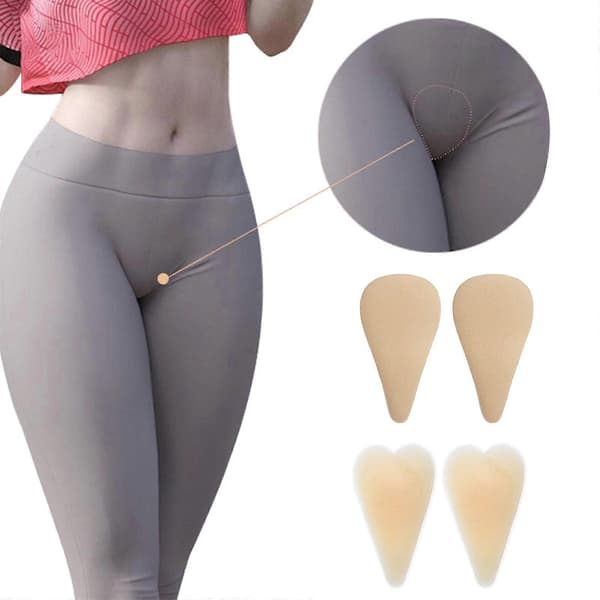Reusable Silicone Camel Toe Concealer Self-Adhesive Pad for Women Sweatproof Invisible Under Swimsuit Camel Toe Hider Protector Pad Edition d
