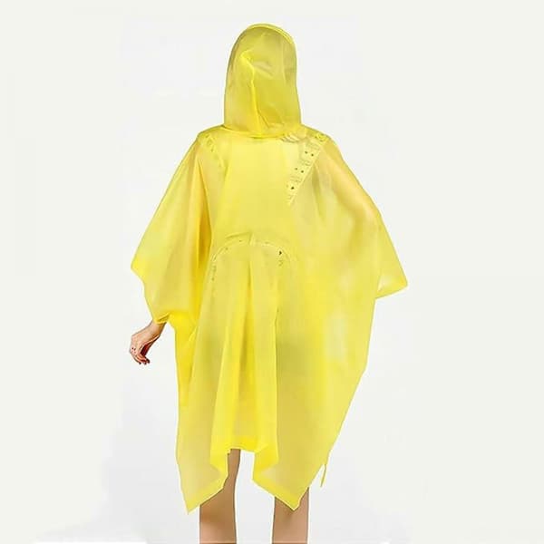 Gul poncho regnponchos för kvinnor och män