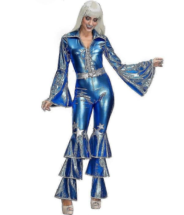 Dame Disco 70'er 60'er Retro Hippie Damekostume M