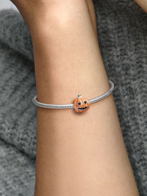 Pandora - Selvlysende Spøgelsesgræskar Charm - Sterlingsølv