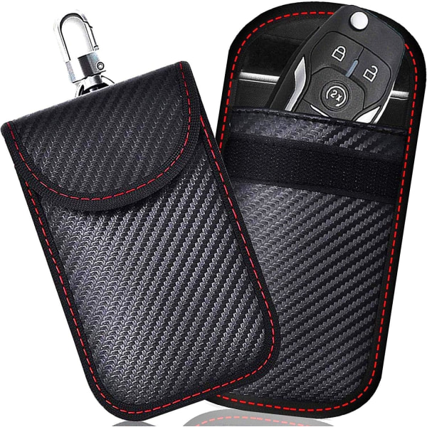 Compatible Faraday Key Fob Protector (2 Pack) Faraday Pack Car Key Signal Shield, Car Security Pouch