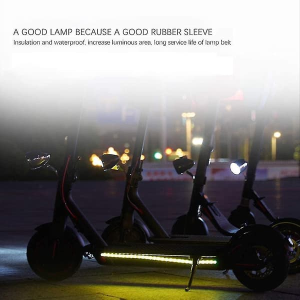 Waterproof Electric Scooter Foldable LED Light Strip For Skateboard, Scooter, Party Decoration For