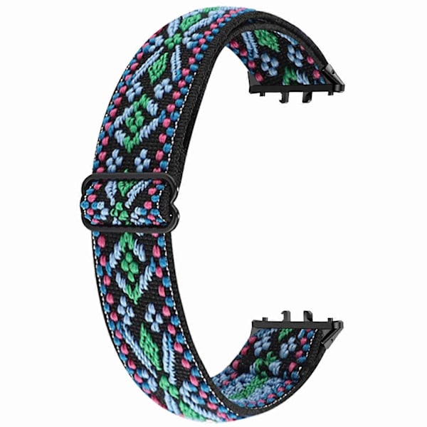 Type C til Samsung Galaxy Fit3 Urrem Elastisk Nylon Justerbar Smart Urrem Style F