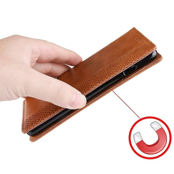 Retro PU Leather Wallet Stand Case for ZTE Blade A35e - Brown (Brown)