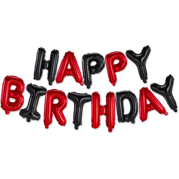 Happy Birthday Banner Party centerpieces Mylar Foil Letters | Inflatable Party Decor and Event Decorations for Kids and Adults