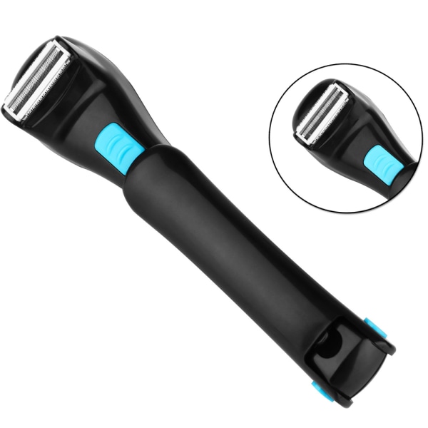 Electric Body Trimmer and Shaver for Men, Battery-Operated Electric Body Shaver with Ergonomic, Foldable Extension Arm