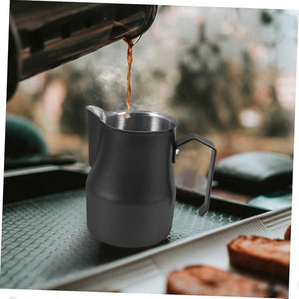 Mælkeskummerkande med præcisionsstuds i rustfrit stål til latte art, espresso og cappuccino