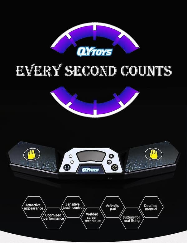 Polaoyi Timer Pad Speeding Race Timer Träningsplatta Speed Cube Leksaker 50 x 36cm Mat