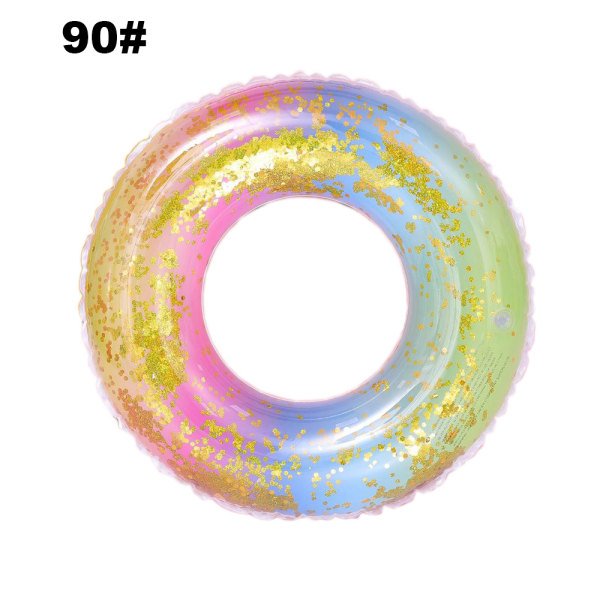 Gradient Sequin Rainbow Uimarengas-90# urheiluvälineet