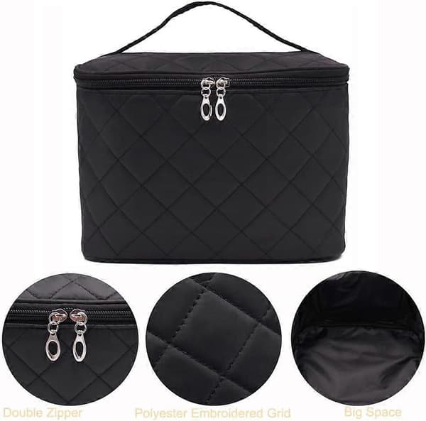 Makeuptaske (sort), makeuptaske, stor taske d style1
