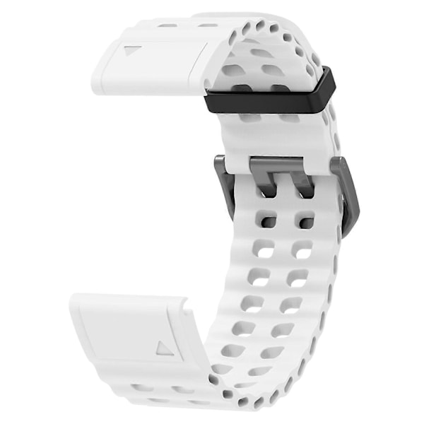 26 mm silikonerem til Garmin Fenix 8 51 mm/Enduro 3/Instinct 2X urrem med flere huller Style C