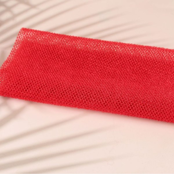 2-pack nätsvamp, badkroppsexfoliator Badkroppsryggskrubb för mjukare hud Red 30*80cm