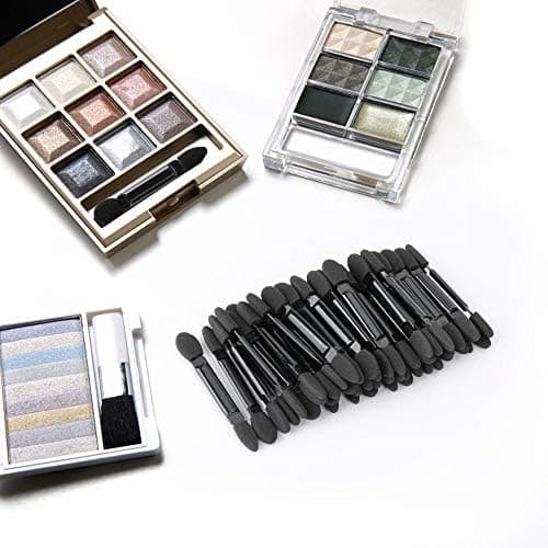 60 Pcs Disposable Double Head Eyeshadow Sponge Brushes Cosmetic Tool, Professional Double-Sided Eyeshadow Brushes Makeup A