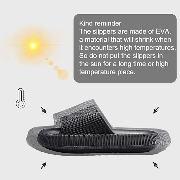 Dam Herr Sommartofflor Sandaler Bekväma Mjuka Tofflor Halkfria Pool Strand Dusch Inomhus Utomhus Hemmaskor Orange 40-41