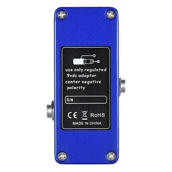 Mini-fördröjningsgitarr-effektpedal True Bypass