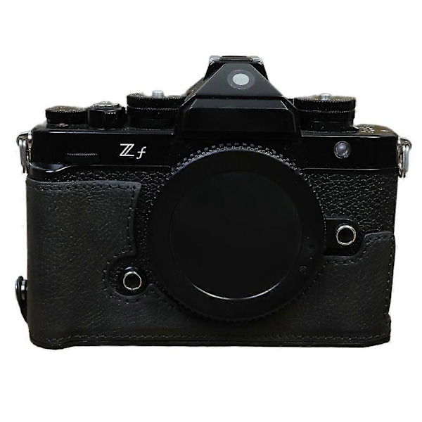 Type C PU Læder Kamerataske til Nikon ZF med Batteriåbning og Anti-drop Beskyttelsesetui Style D