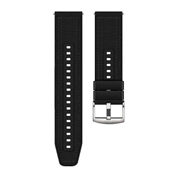 Type B Universal 22mm Åndbar Vævet Lærreds Udskiftningsrem Justerbar Smartwatch Rem Style B