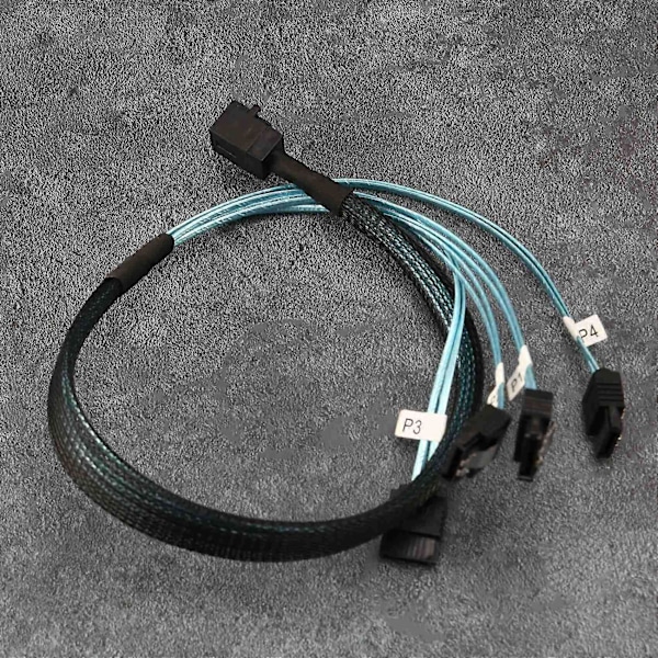 Sisäinen Mini - SATA -kaapeli, SFF-8643 - SATA Forward Breakout, yhteensopiva Raid-ohjaimen kanssa