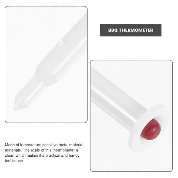 2-pack omedelbar kötttermometer i rostfritt stål, ugnstermometer för kalkon, nötkött, fläsk, BBQ