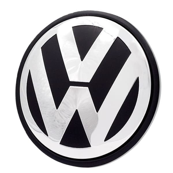 4 kpl - Volkswagen VW pölykapselit / pyörännavan merkit - Auto hopea 65 mm - Självhäftande