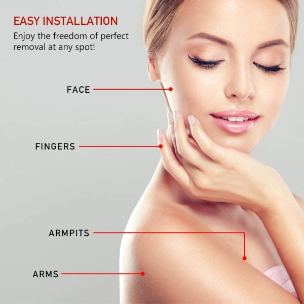 6st ersättningshuvuden för ansiktshårborttagning för efterbehandling Felfritt verktyg för borttagning av ansiktshår för kvinnor