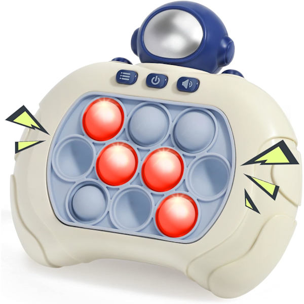 Handhållen spel för barn 6-8, Pop Fidget Game Toys, Quick Push Game, Bubble Stress Pop Light Up Game, Mini Games Sensory Toys