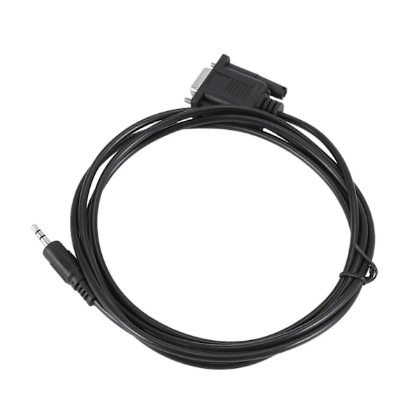 2X DB9 9-pin VGA hunnkabel, DB 9 hunn til 3,5 mm (1/8 tommer) stereo hann seriell datakabel - 1,8 meter