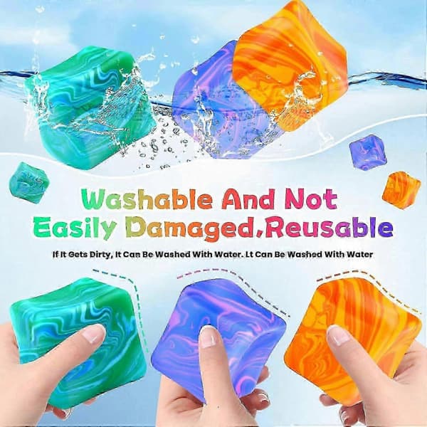 Fidget Legetøj Squishy Stress Terning, Kæmpe Stressbolde til Børn Voksne Squishy Angst Stressaflastning Is Fidget Terning Sukkerbolde, Sensorisk Legetøj A