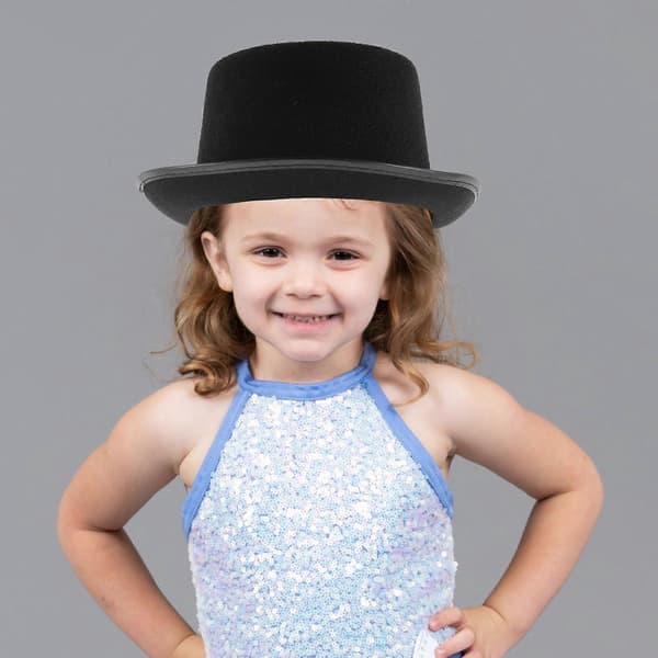 Cosplay-hattu esitykseen 2 kpl musta kangasjuhlatarvikkeet