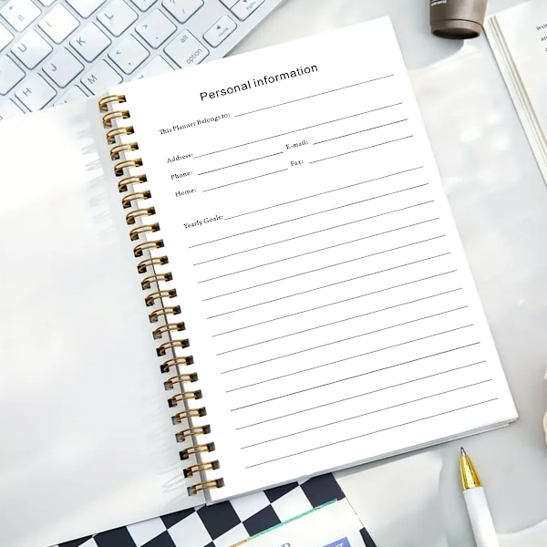 Budgetplaner BUDGET PLANNERS Personlig Familj Konto Plan Budgetbok Illustration style