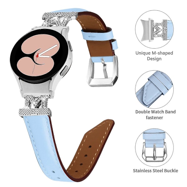 Typ F Armband för Samsung Galaxy Watch FE 40mm/Watch 5/Watch4 44mm 40mm Rhinestone M-Form Style A
