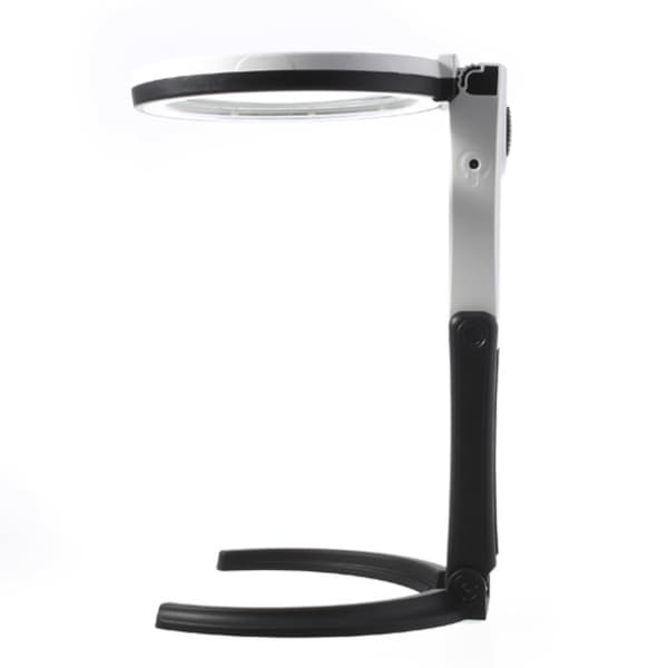 Sammenfoldelig stor lup med LED-lys 2 x 120mm