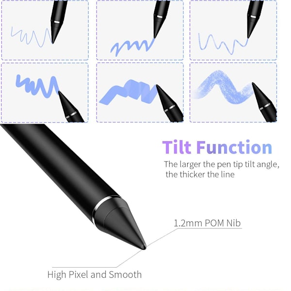 1,5 mm høj præcision og følsomhedspunkt kapacitiv stylus kompatibel med telefon iPad Pro iPad Air 2 tablets