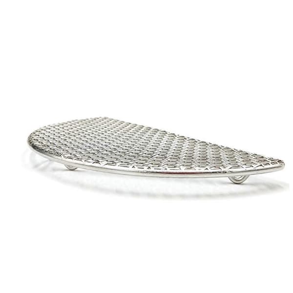 BBQ Grillmatte med avtakbart nett i rustfritt stål for jevn matlaging, camping og hjemmebruk