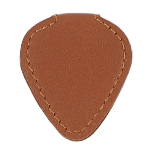 Äkta Läder Gitarr Plektrum Väska Gitarr Plektrum Förvaringsväska Plektrum Clip Mobiltelefonhållare