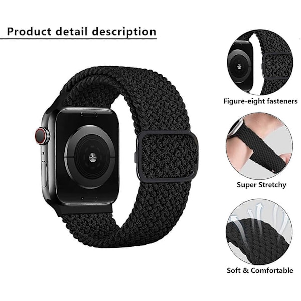 Type Q KALEBOL -ranneke Apple Watch Series 10 42mm / 9 8 7 41mm / SE (2023) SE (2022) SE 6 5 4 -kelloille Style M