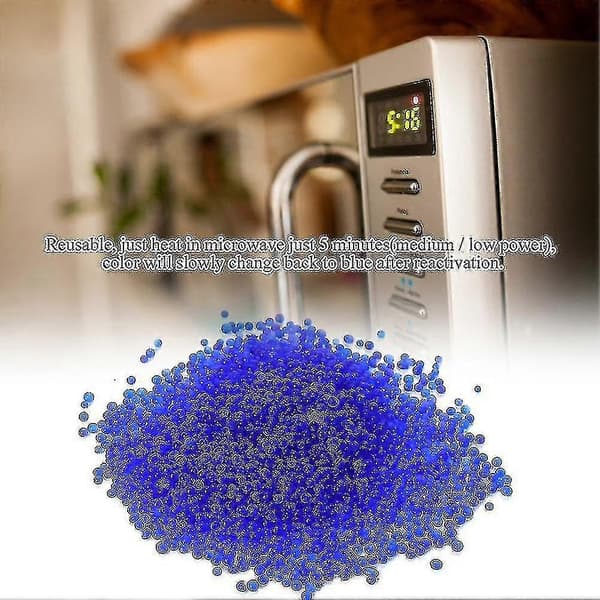 Reusable Silica Gel Desiccant Beads Moisture Absorb Dry Box for Camera -wf G