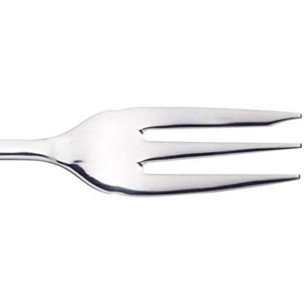 Dessertgaffel, sett med 4 rustfrie stålkak gafler, fruktgafler, høypolert, tåler oppvaskmaskin