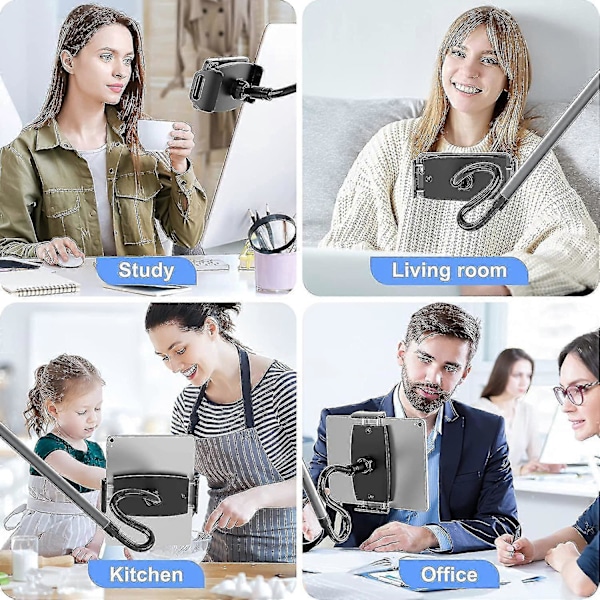 Gooseneck Mobiltelefonholder til Seng, Mobiltelefonholder - Lazy Fleksibel Justerbar