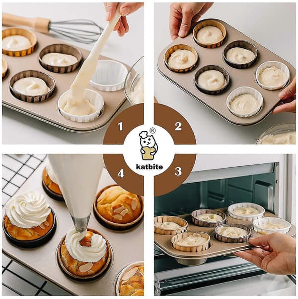 Muffinsformer, tulipanbakeformer, tulipanmuffinsformer