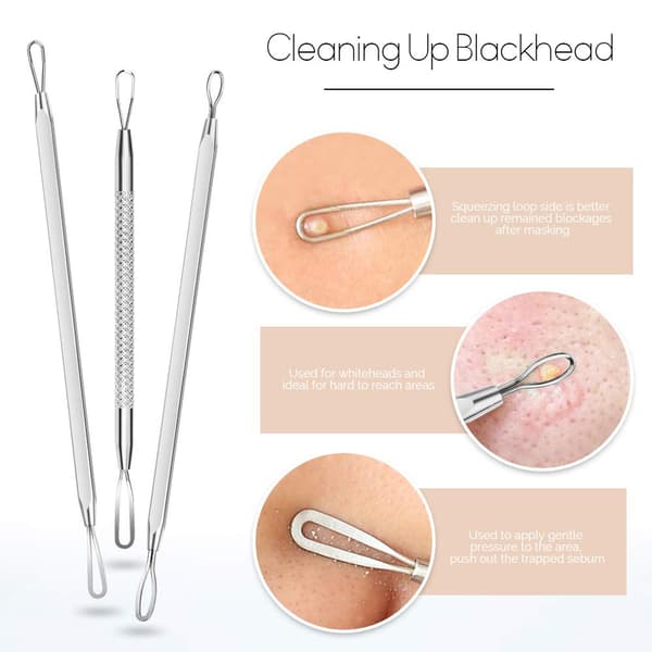 Blackhead Tool with 7 Facial Cleansing Utensils