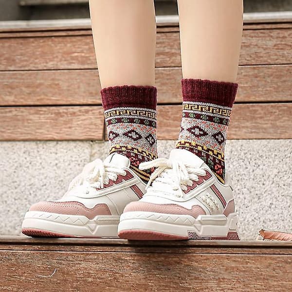 Wool Socks 5 Pairs - Wool Socks Women Socks Soft Socks Comfortable Socks Warm Socks