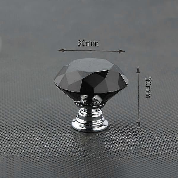 Crystal Cabinet Knobs, Glass Drawer Handles, Diamond Cut Zinc Alloy Knobs for Home Decor