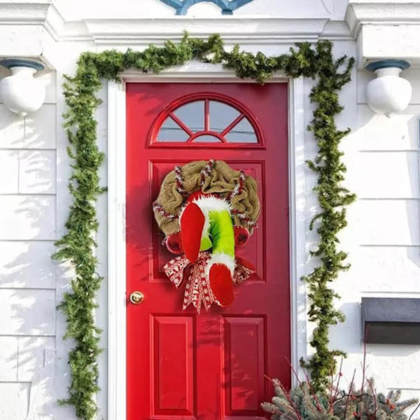 Juleguirlande, julekransdekorationer i lærred, super søde og dejlige, gode gaver til venner til jul
