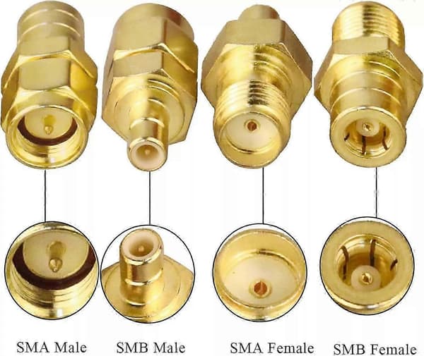 4 stk DAB + antenneadapter SMA-plugg til SMB-kontakt DAB bilantenneadapter-Yvan